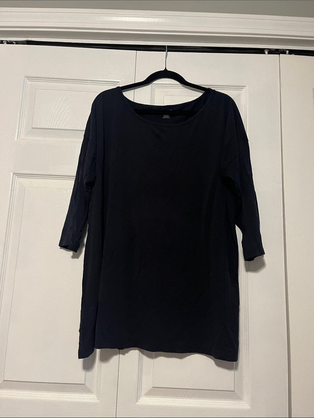 Lands' End Women's Navy Blue 3/4 Sleeve Tunic